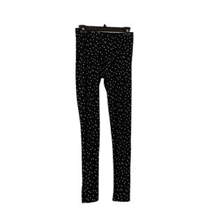 Salaam black with white dot skinny leggings. Size M. GUC